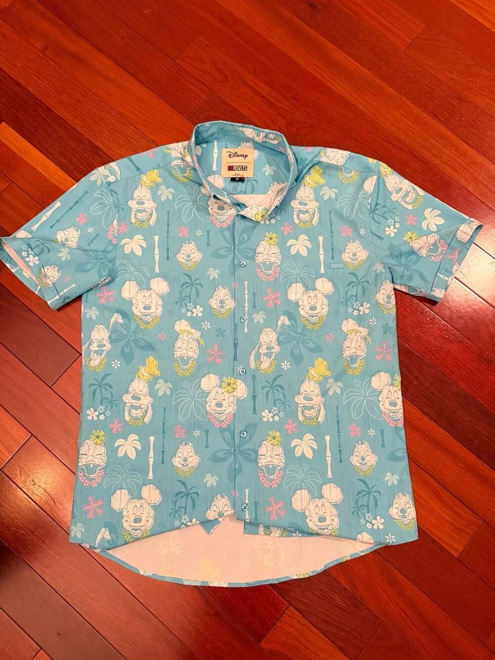 Disney RSVLTS 'Island Smilin' KUNUFLEX Short Sleeve Tiki Shirt